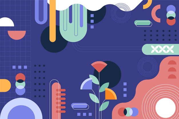 Fondo geométrico plano