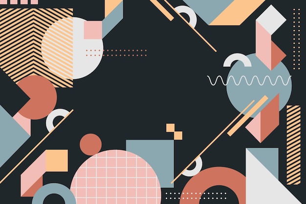 Fondo geométrico plano