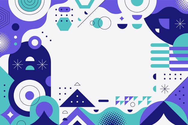 Fondo geométrico plano