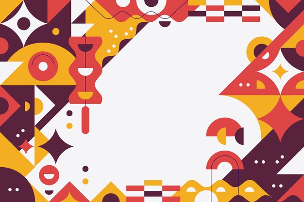 Fondo geométrico plano