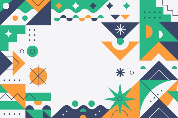Fondo geométrico plano