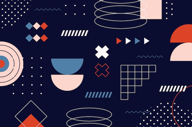 Fondo geométrico plano
