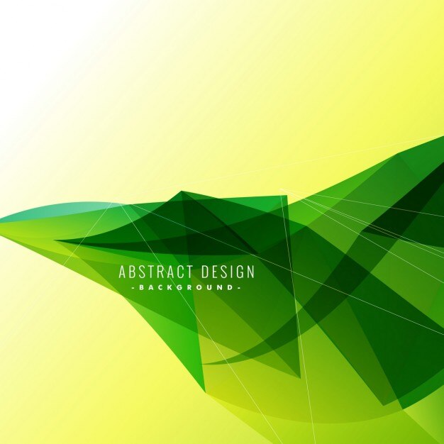 Fondo geométrico poligonal verde