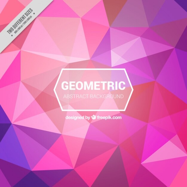 Fondo geométrico con polígonos coloridos