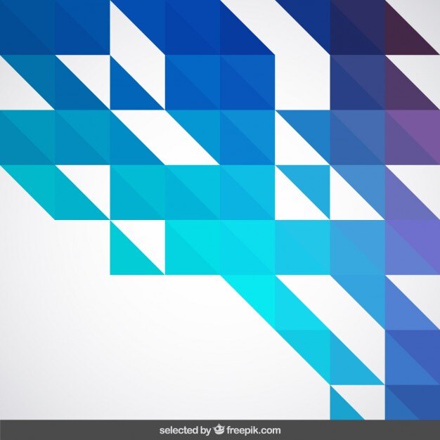 Fondo geométrico en tonos azules