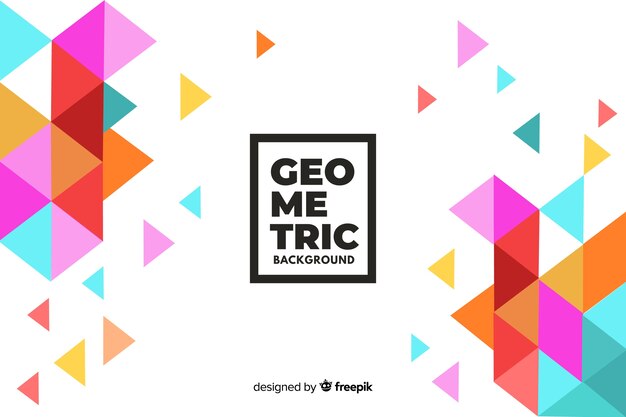 Fondo geométrico con triángulos