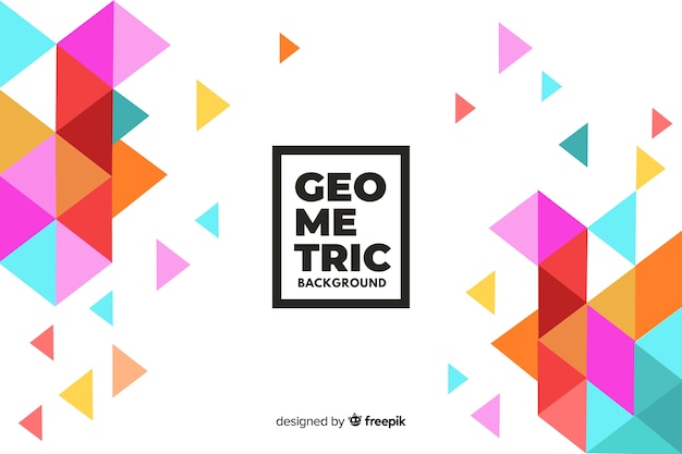 Fondo geométrico con triángulos
