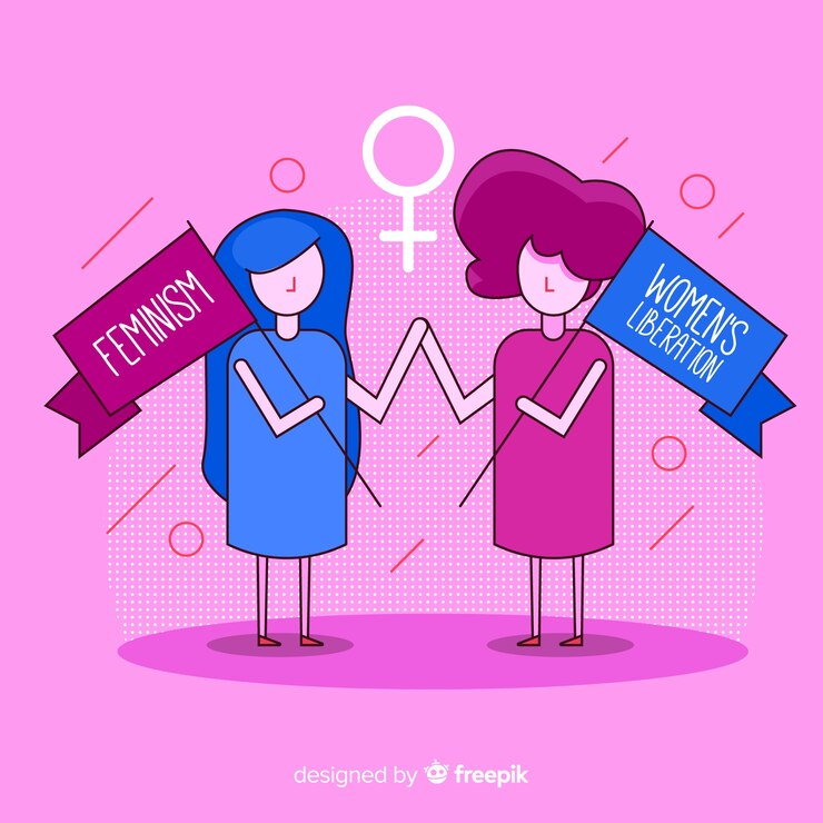 Vector gratuito fondo girl power