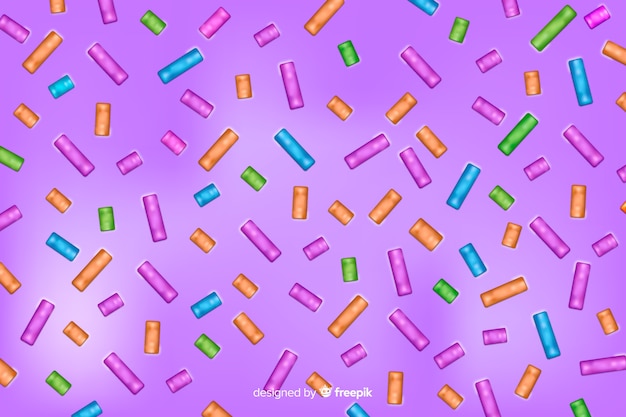 Vector gratuito fondo de glaseado sabrosa violeta donut