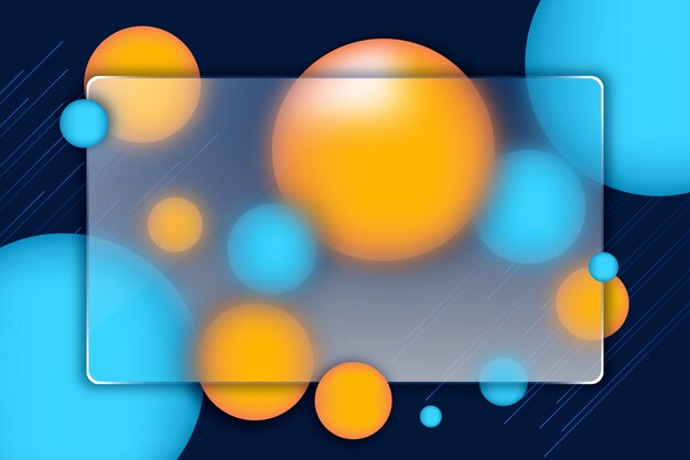 Fondo de glassmorphism en gradiente