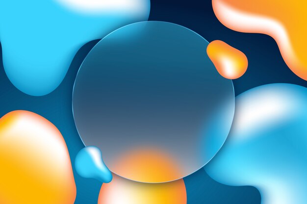 Fondo de glassmorphism en gradiente