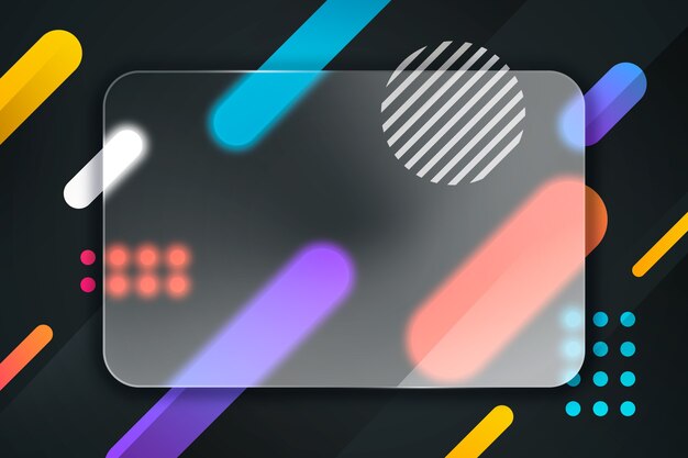 Fondo de glassmorphism en gradiente