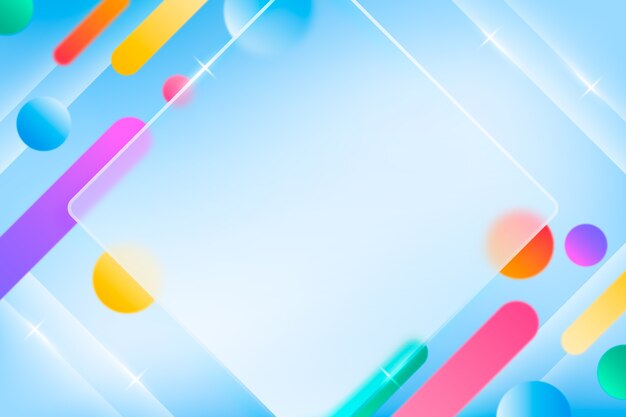 Fondo de glassmorphism en gradiente