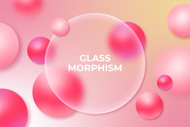 Fondo de glassmorphism en gradiente