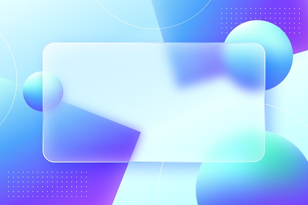 Fondo de glassmorphism en gradiente