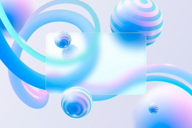 Fondo de glassmorphism en gradiente