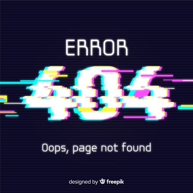 Fondo glitch error 404