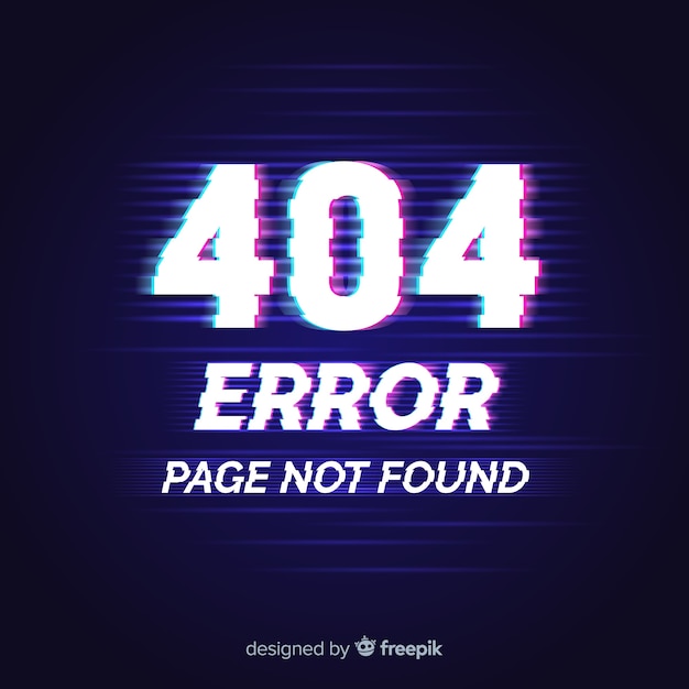 Fondo glitch error 404