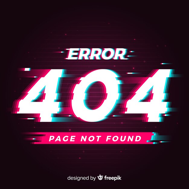 Fondo glitch error web
