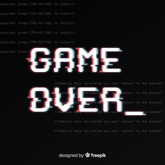 Fondo glitch fin del juego