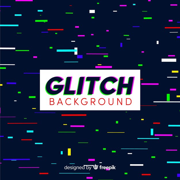 Fondo glitch rayas coloridas