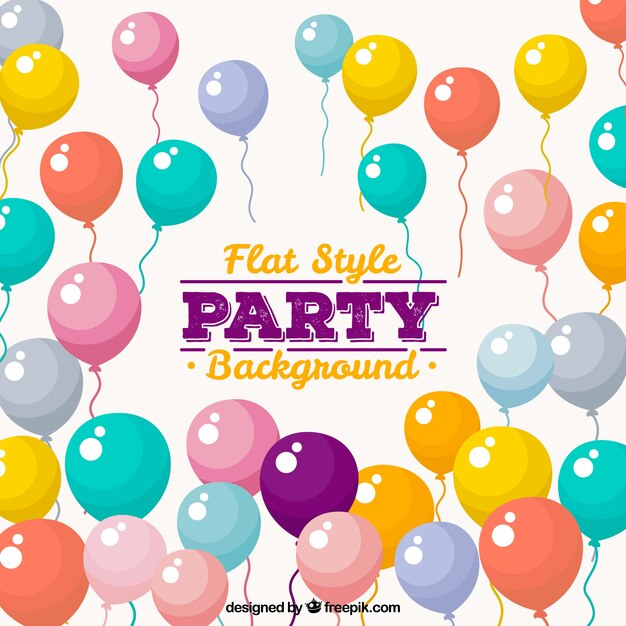Fondo de globos de collores