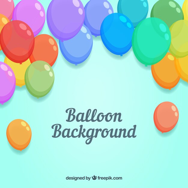 Fondo de globos de colores