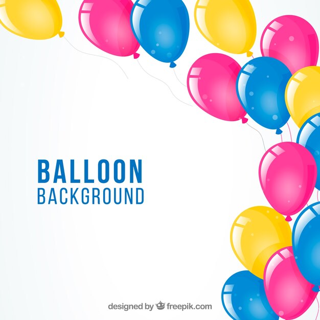 Fondo de globos de coloridos para celebrar