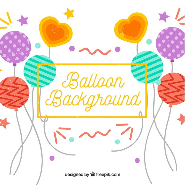 Fondo de globos coloridos para celebrar