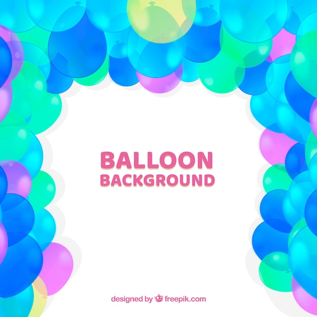 Fondo de globos de coloridos para celebrar