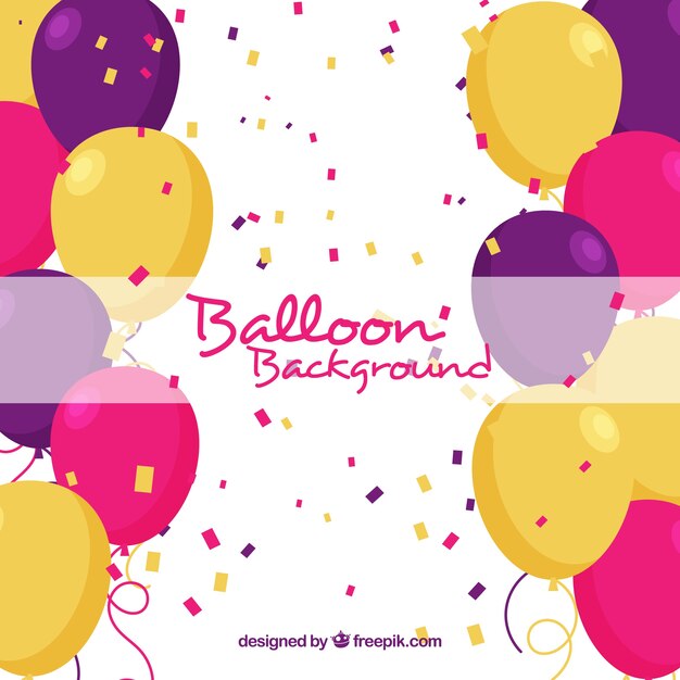 Fondo de globos de coloridos para celebrar