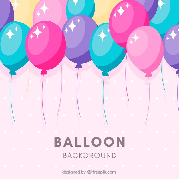 Fondo de globos coloridos