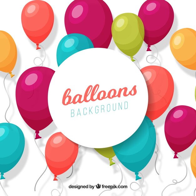 Fondo de globos coloridos