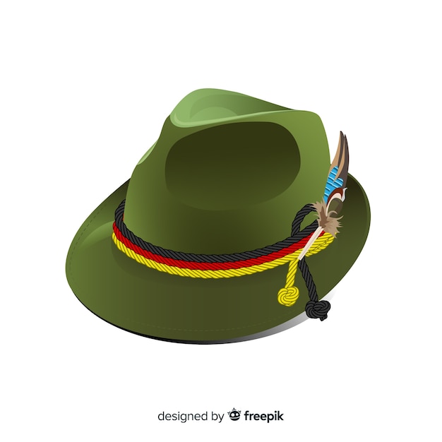 Vector gratuito fondo de gorro del oktoberfest