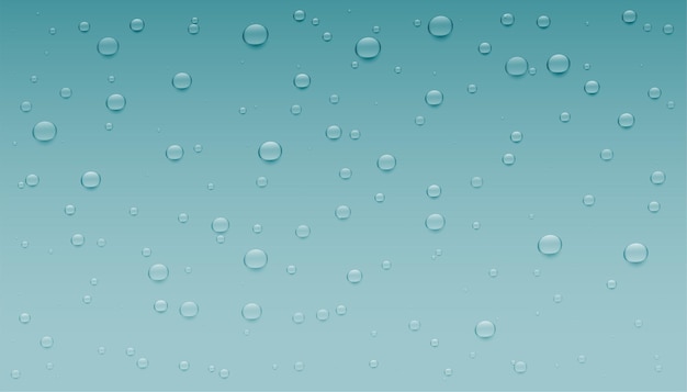 Fondo de gotas de agua de niebla húmeda