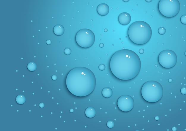 Vector gratuito fondo de gotas de agua