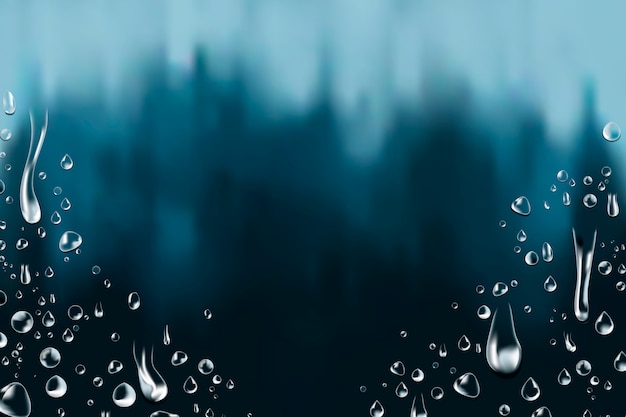 Vector gratuito fondo de gotas de agua