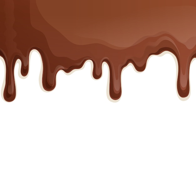 Fondo de gotas de chocolate con leche vector gratuito