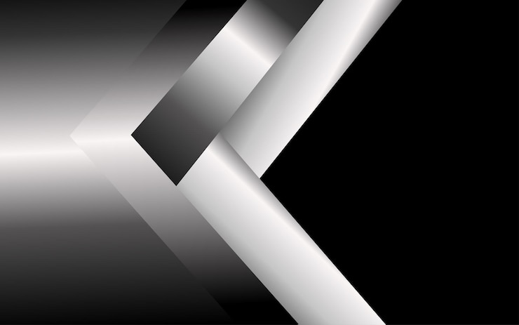 Vector gratuito fondo de gradiente abstracto en blanco y negro diseño moderno