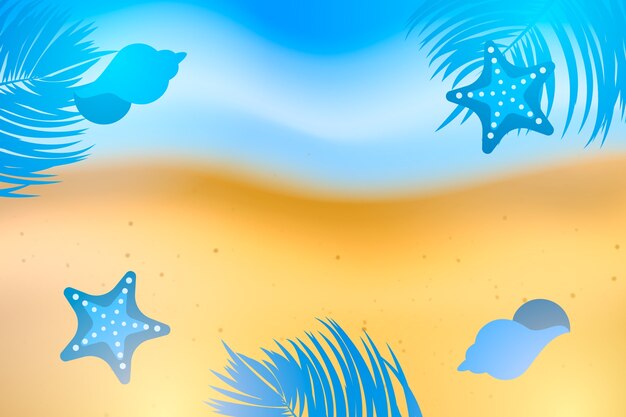 Fondo gradiente para la celebración de la temporada de verano