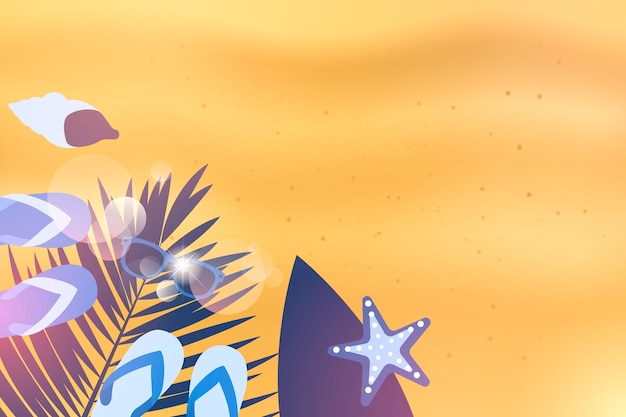Fondo gradiente para la celebración de la temporada de verano