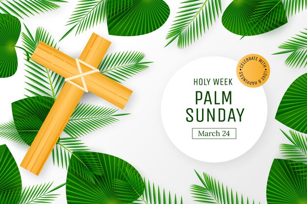 El fondo de gradiente para el domingo de palma.