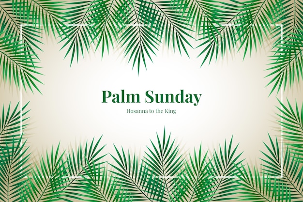 El fondo de gradiente para el domingo de palma.
