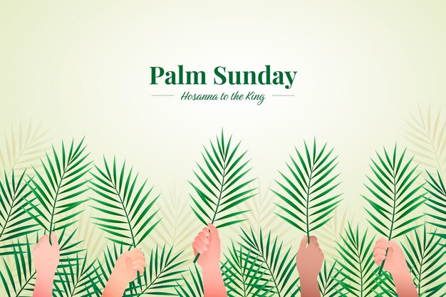 El fondo de gradiente para el domingo de palma.