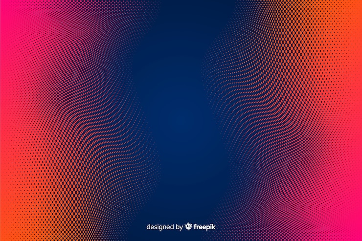 Vector gratuito fondo de gradiente con efecto de medio tono