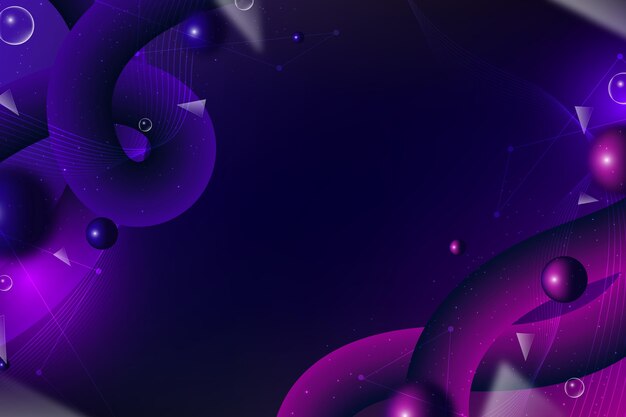 Fondo gradiente en estilo futurista