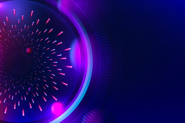 Fondo gradiente en estilo futurista