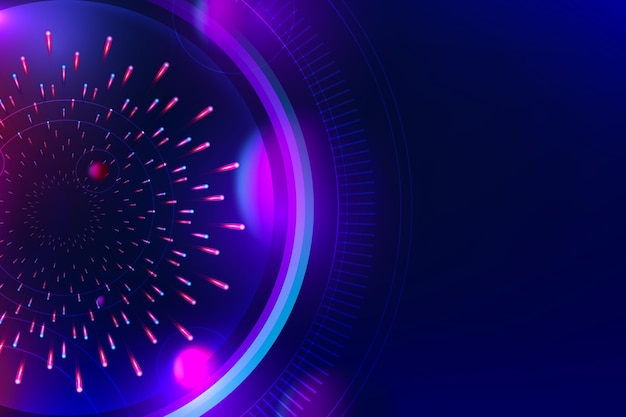 Fondo gradiente en estilo futurista