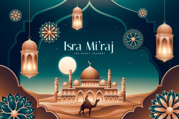 El fondo del gradiente isra miraj