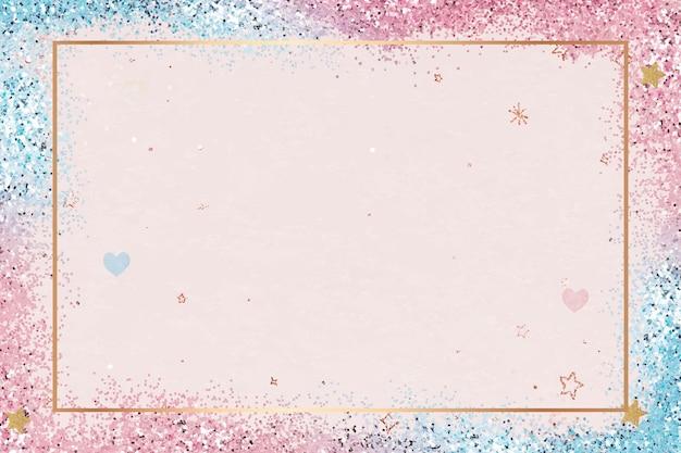 Fondo de gradiente de marco de patrón de corazón reluciente